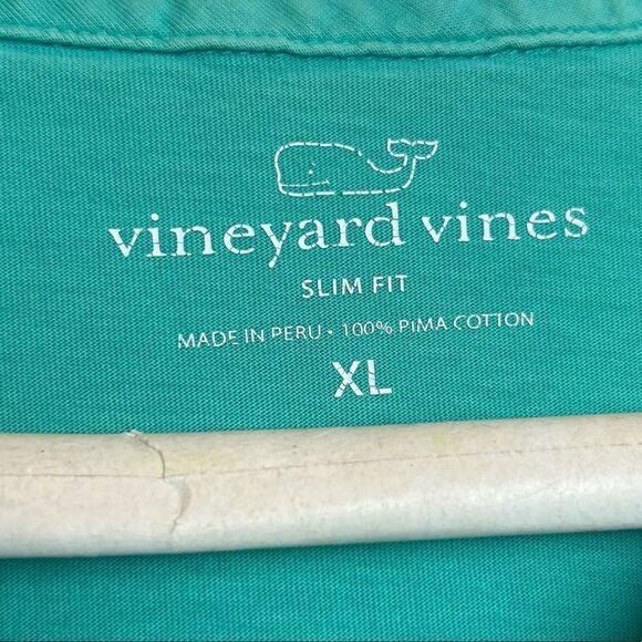 Vineyard Vines Mens XL Sea-foam Green Slim Fit Cotton Collared Shirt w pocket - Picture 4 of 6